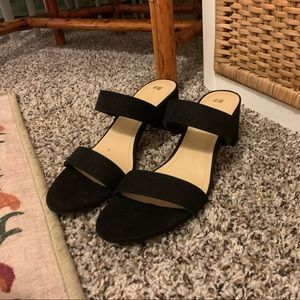 H&M Block Heel Sandals - Black